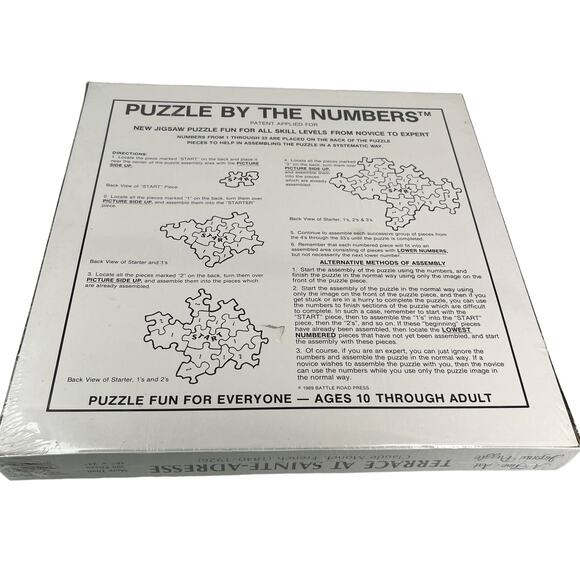 Claude Monet Puzzle by the Numbers Terrace at Sainte-Adresse 500 pcs New - Picture 15 of 16